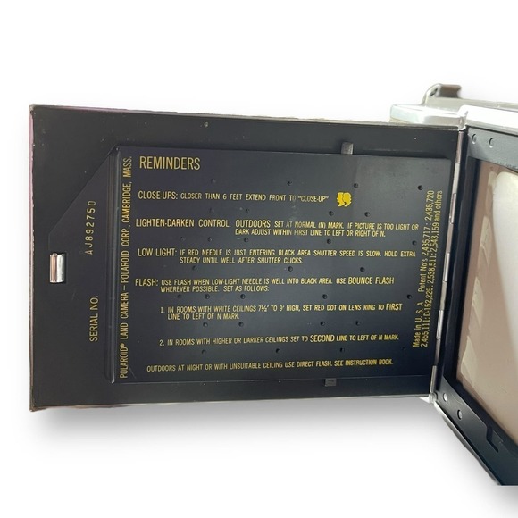 Vintage Polaroid Land Camera Model J66 Instant Photography w/ Case Untested - Picture 9 of 13